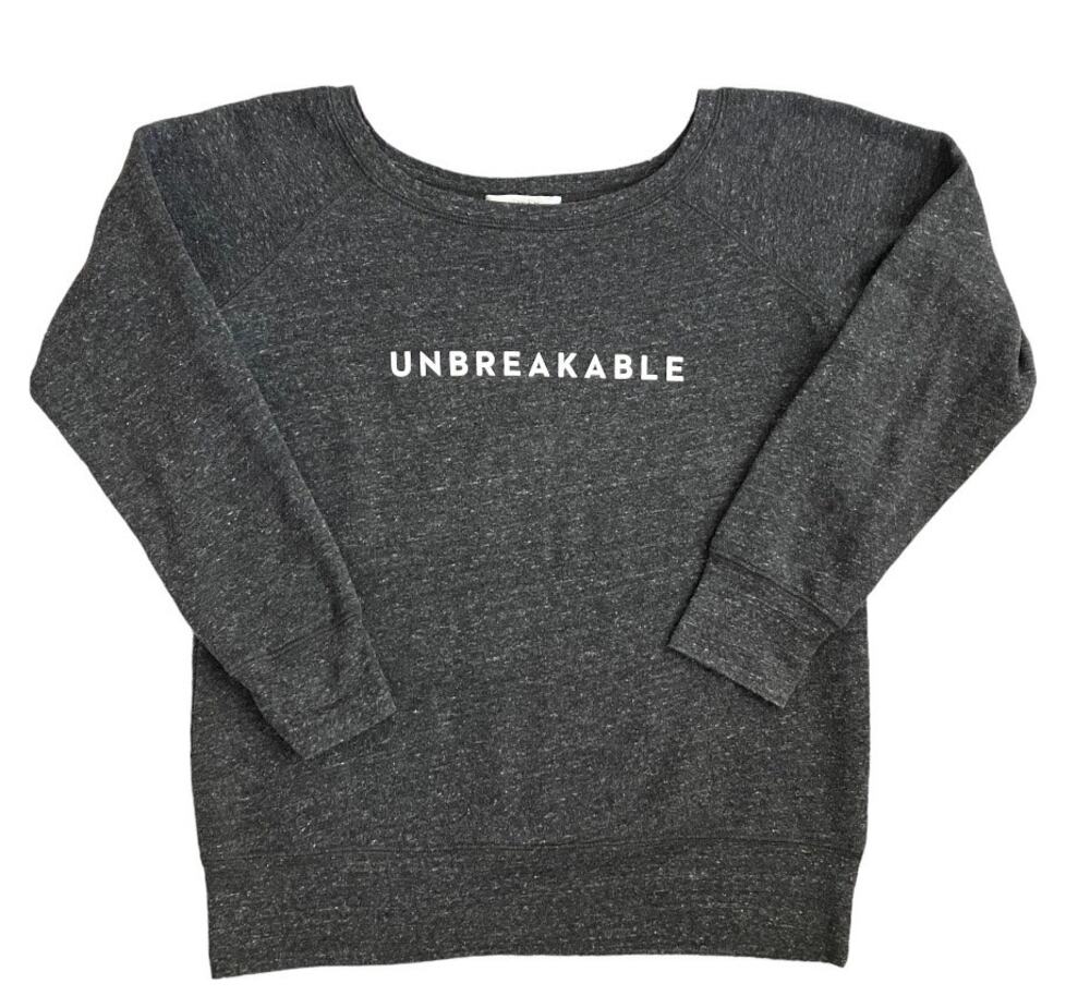 MILLY Unbreakable Gray Crewneck Sweatshirt Medium Large